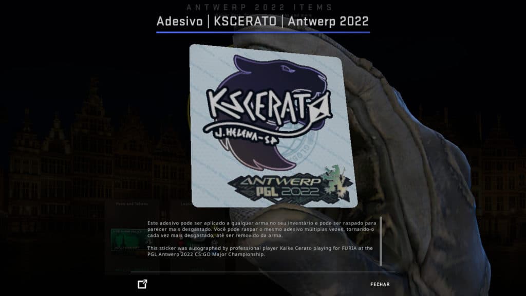 Adesivo do KSCERATO - Foto: Reprodução/Valve