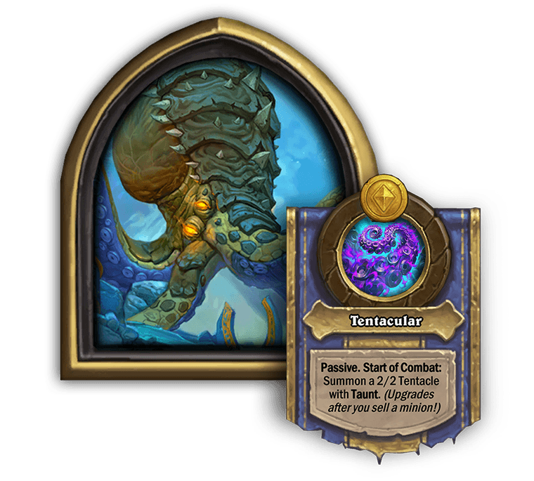 Ozumat: New Hearthstone Battlegrounds Hero Coming in Patch 23.4<br>Hero Powers upgrades Tentacle +1/+1 after you sell a minion