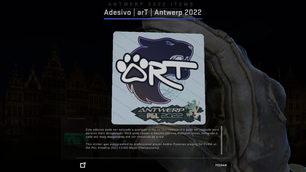 Adesivo do arT - Foto: Reprodução/Valve