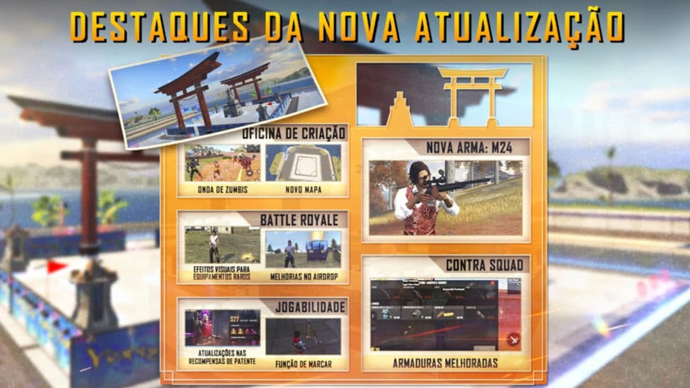 Nova atualização chega ao Free Fire com novidades na Oficina de Criação e nas ranqueadas cover image