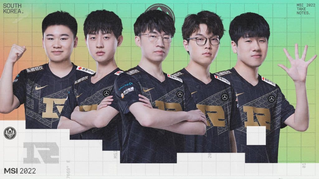 RNG won the MSI 2022 in South Korea (Image via Riot Games)
