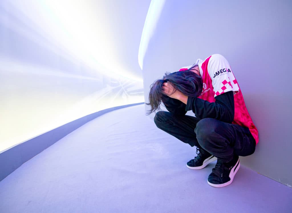 Benignus da Omegha após a derrota - Foto: Hara Amoros/Riot Games