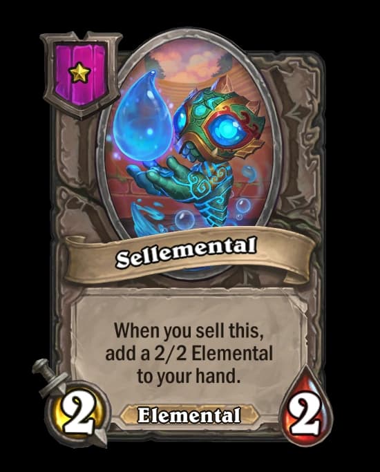 Sellemental - Hearthstone Battlegrounds Token