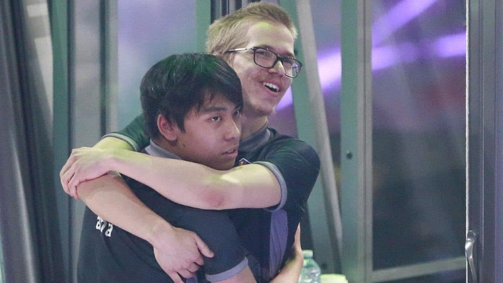 Topson and ana at TI8