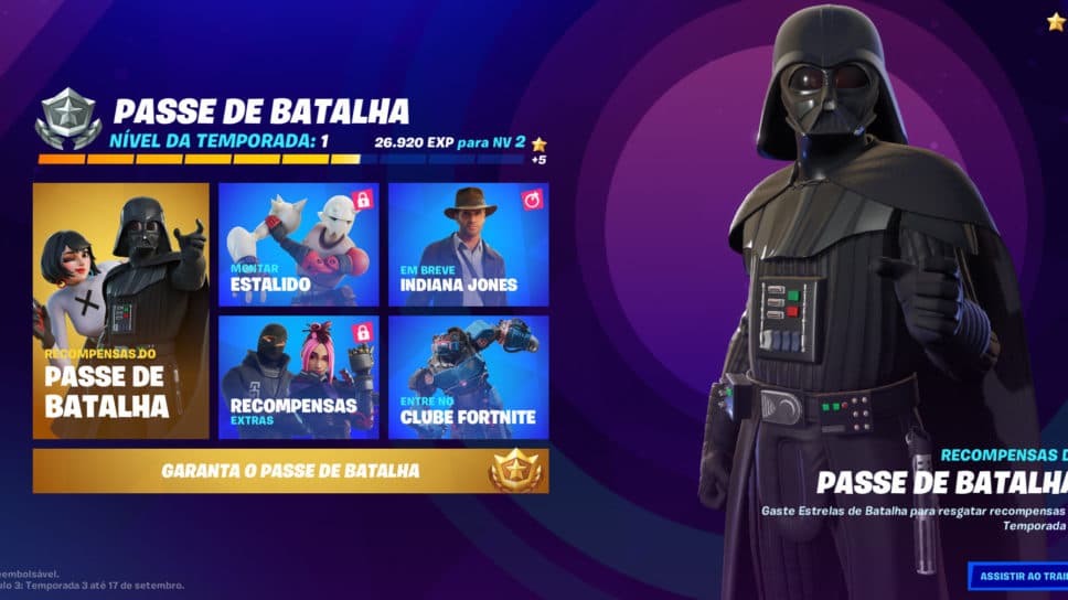 Skins do Fortnite na Temporada 3: Darth Vader é destaque cover image