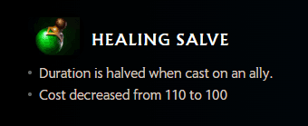 Dota 2 nerfs Healing Salve.