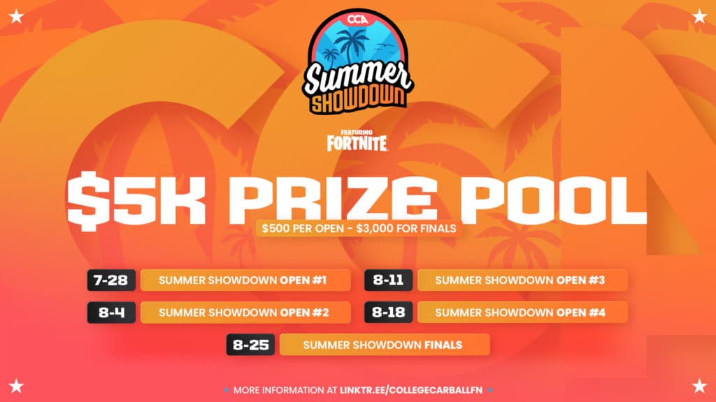 Summer Showdown collegiate Fortnite event debuts spicy new format