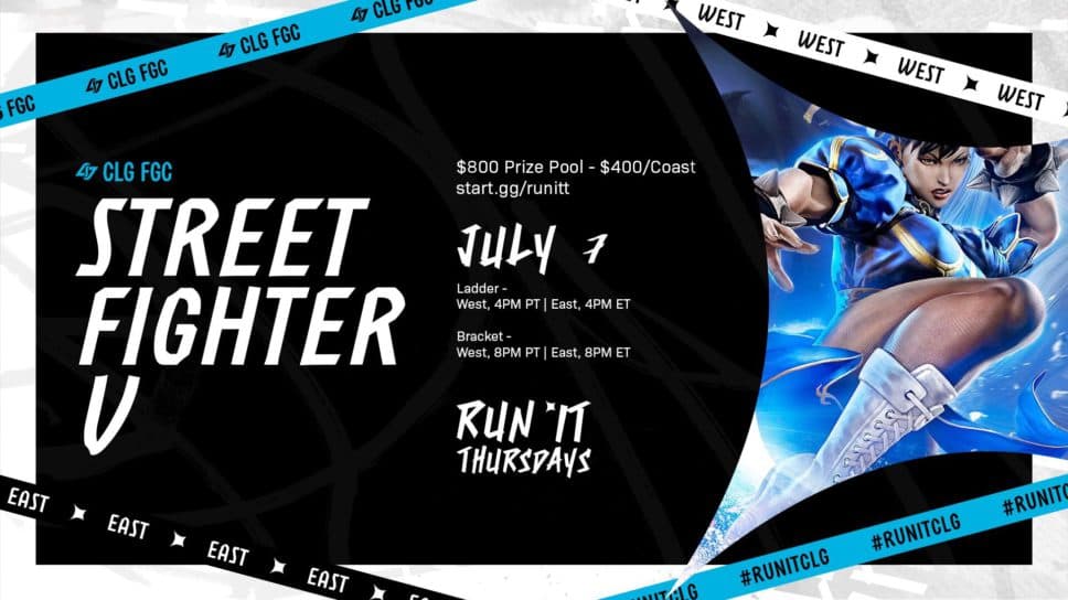 CLG launches New FGC tournament series “Run It Thursdays” cover image