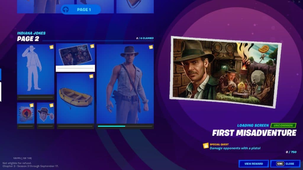 Everything new in Fortnite Chapter 3 Season 3: Indiana Jone skin