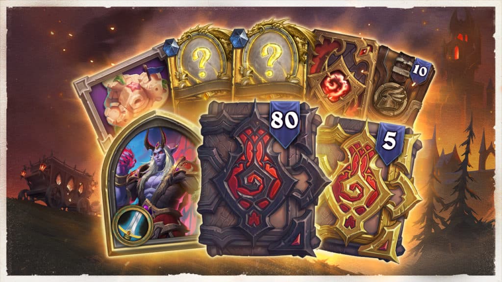 <a href="https://esports.gg/guides/hearthstone/create-fireside-open-murder-at-castle-nathria-hearthstone-packs/">Murder at Castle Nathria</a> Mega Bundle artwork. Image via Blizzard Entertainment.