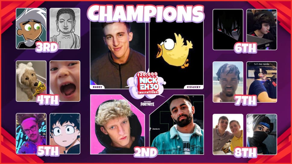 Nickmercs, Tfue and more pros dominate in Nick Eh 30’s $20,000 Fortnite invitational tournament cover image