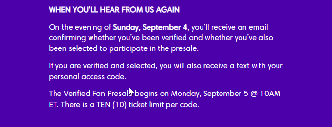 Note from the FNCS Invitational 2022 Ticketmaster page (Image via Epic Games)