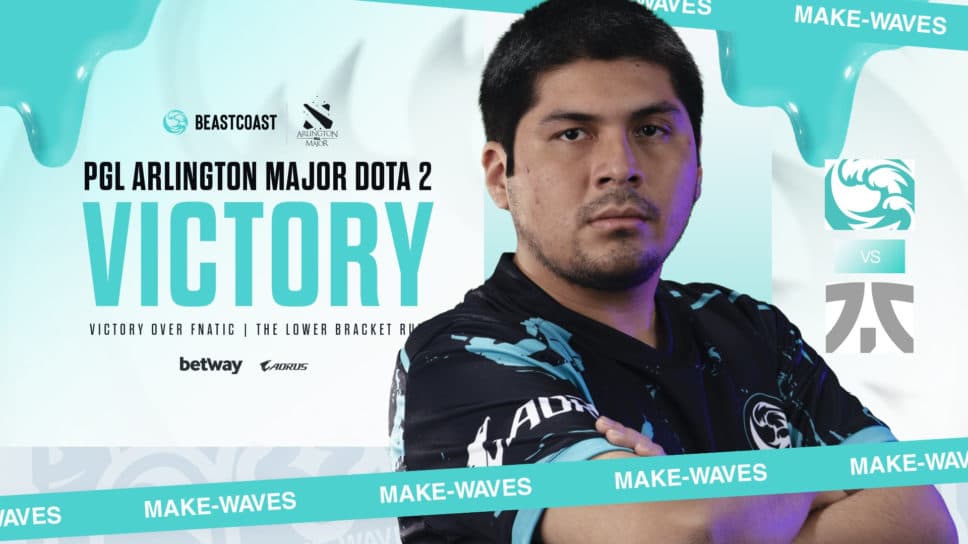 Beastcoast defeat Fnatic, shutting them out of directly qualifying to TI cover image