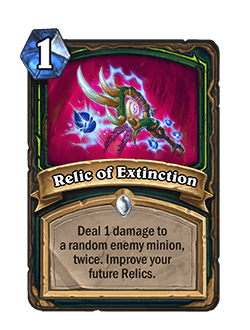 Relic of Extinction<br>Old: [Costs 2] → <strong>New: [Costs 1]</strong>