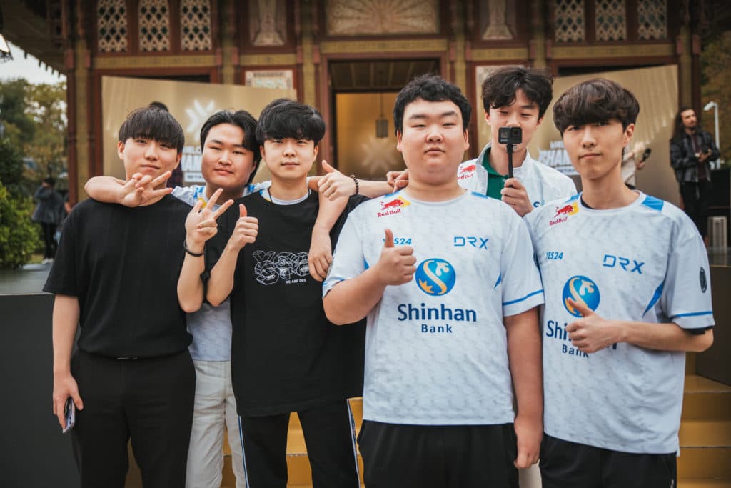 The DRX squad arrives at the VALORANT Champions 2022 Istanbul Grand Finals on September 18, 2022 in Istanbul, Turkey. (Photo by Colin Young-Wolff/Riot Games.