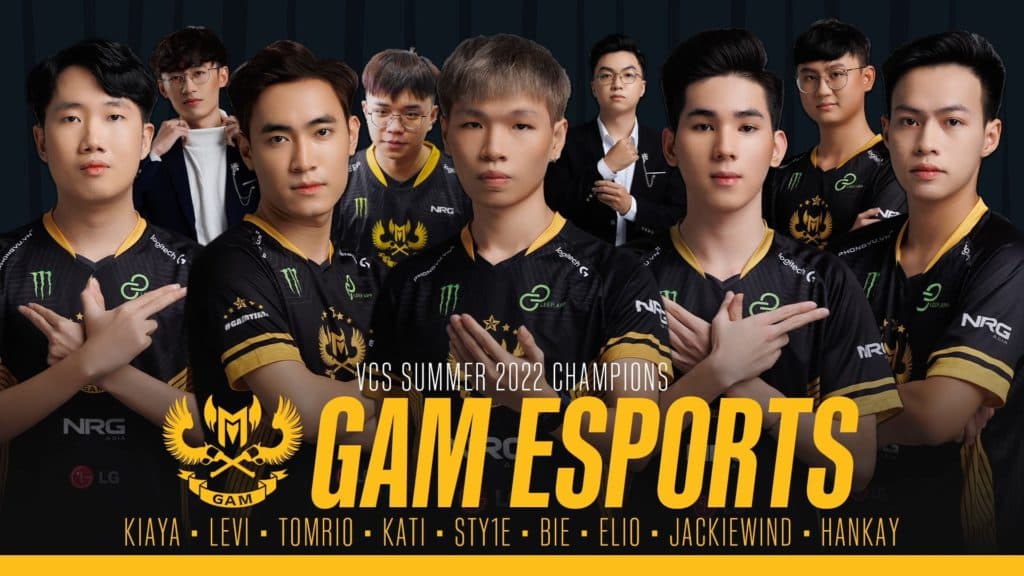 GAM Esports, VCS Champions. Image Credit: VCS