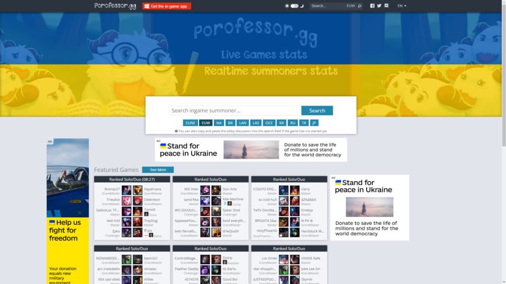 Porofessor is one of the many apps on Overwolf (Image via Porofessor)