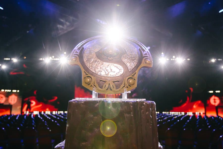 The TI11 Aegis on display at the Suntec City - Singapore. Image Credit: Dota2 TI