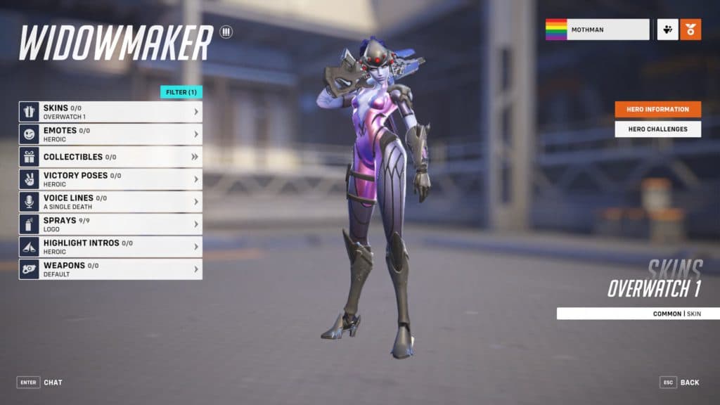 Widowmaker is best used at long-ranges (Image via Esports.gg)