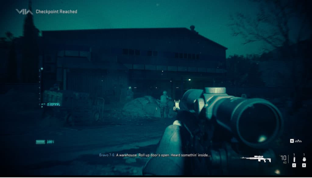 The warehouse that starts the story of MW2