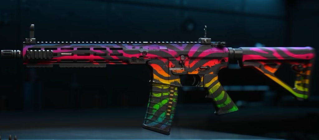 The Groovy camo was only available as part of a blueprint in Modern Warfare (2019) but looks like it may be included in MW2. (Photo via Espresso).