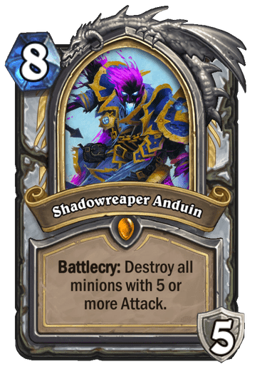 Shadowreaper Anduin - Image via Hearthstone