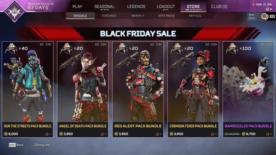Apex Legends Black Friday sale is here with new exclusive skins cover image