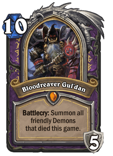 Bloodreaver Gul'dan Death Knight - Image via Hearthstone