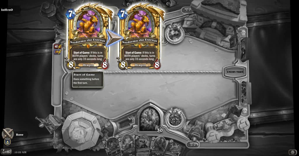 Nozdormu start of Game effect - Image via Esports.gg