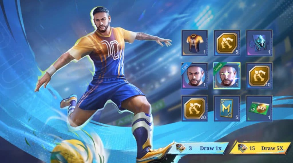 Root for Neymar Jr. awards (Screenshot via Moonton)