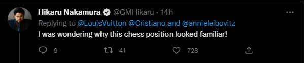 Carlsen and Nakamura chime on Messi and Ronaldo posing for Louis Vuitton  before FIFA World Cup 2022 - ChessBase India