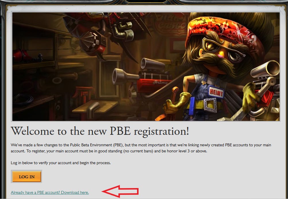 League of Legends PBE Access  PBE requirements - GameRevolution
