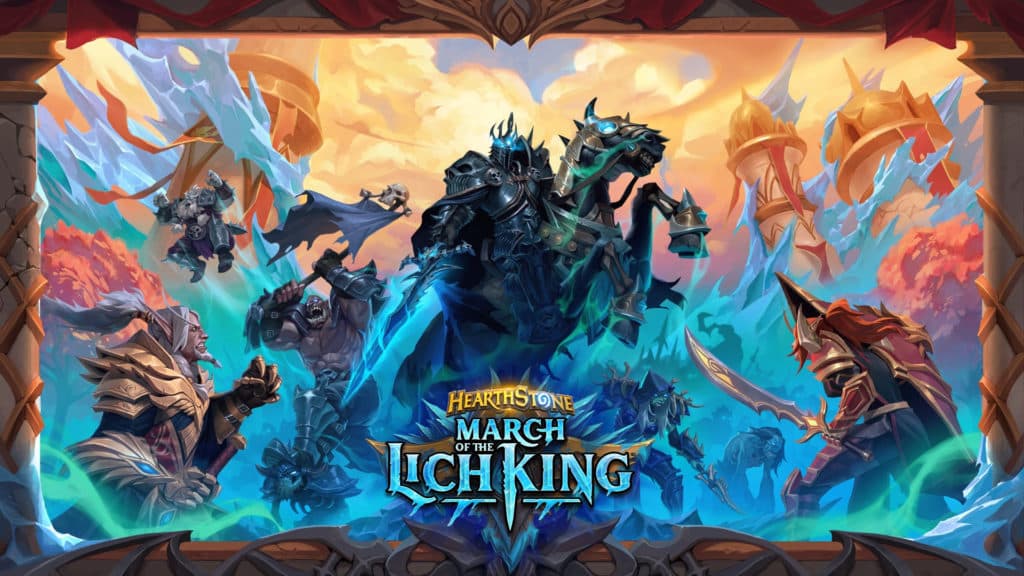 Hearthstone March of the Lich King key art. Image via Blizzard Entertainment.