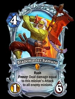 Blademaster Samuro Hearthstone Diamond Card