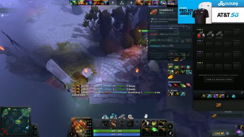 A bug with Dota 2’s Vambrace gave everyone the neutral item for free cover image