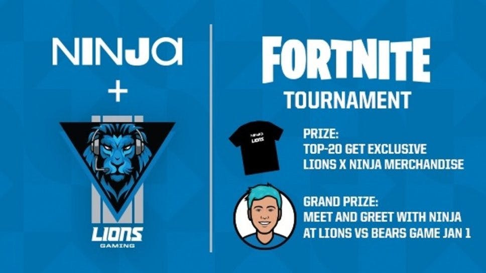 Ninja x Detroit Lions Fortnite tournament: how to win a chance to meet  Ninja