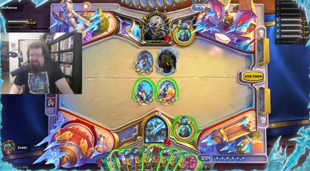 Zeddy's March of the Lich King Death Knight deck. Image via Zeddy on YouTube.