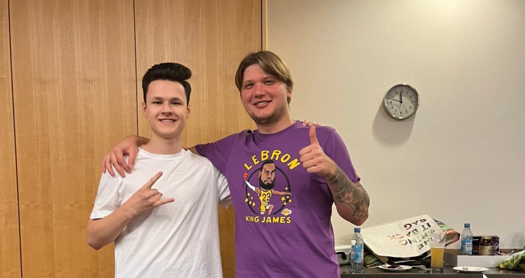 S1mple and npl. Image Credit: npl Twitter.