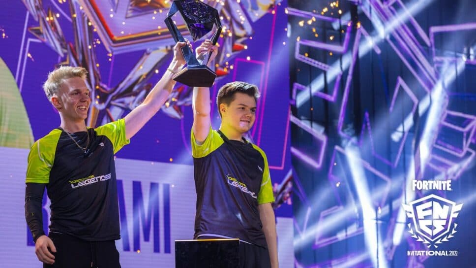FNCS Invitational winning team ‘Become Legends’ won’t compete in Fortnite this year cover image