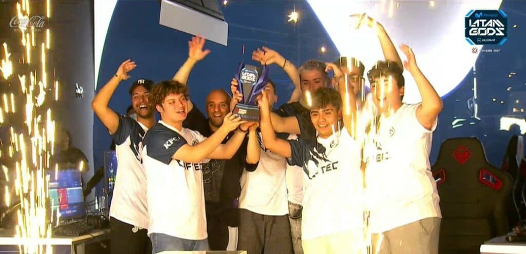 Leviatan Valorant roster won the LATAM Gods in December. Image Credit: <a href="https://twitter.com/LeviatanGG/status/1599576027298398209" target="_blank" rel="noreferrer noopener nofollow">Leviatan.</a>