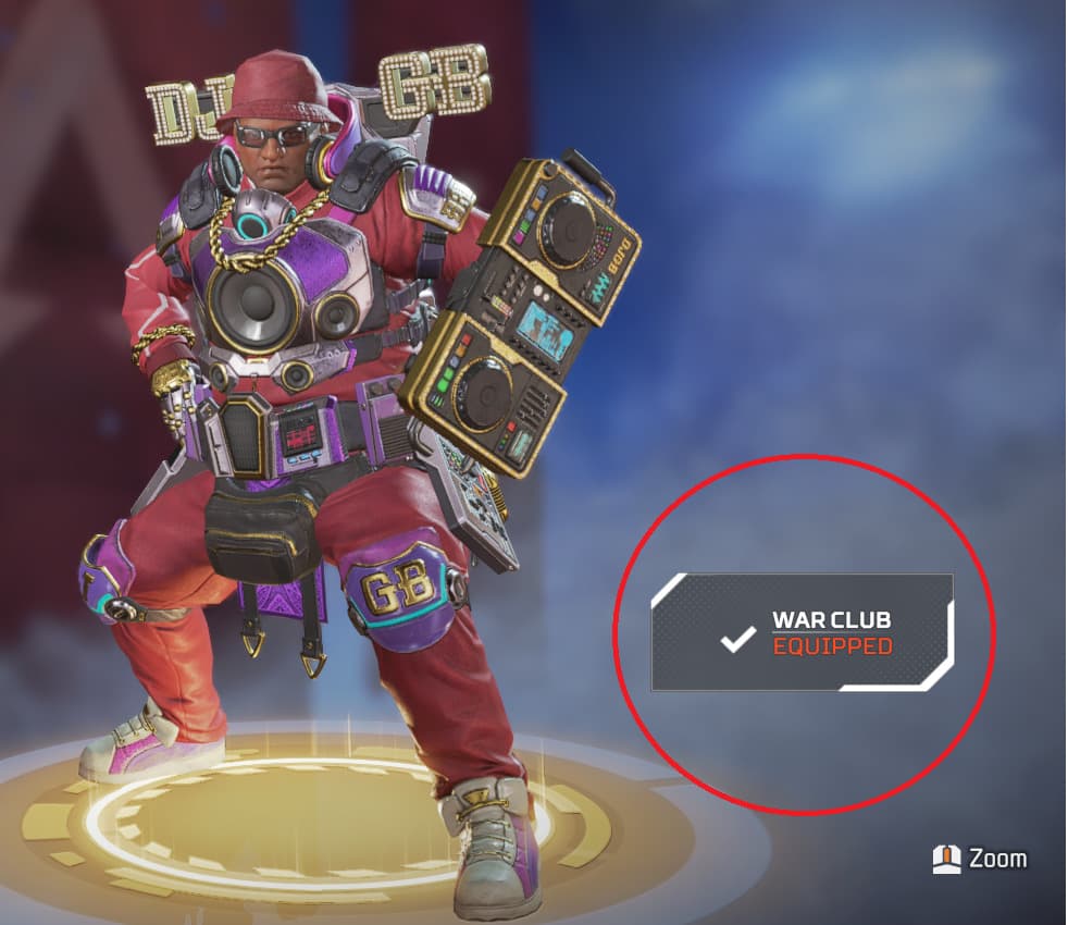 Equipping an Heirloom (Image via Electronic Arts Inc.)