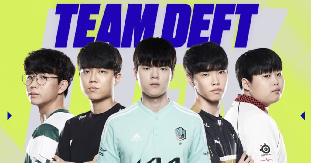 Team Deft - Image via LCK Twitter