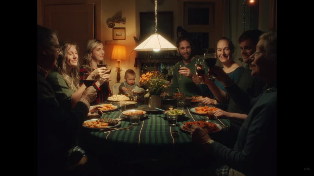 Sheever and her family (Image via Gucci)