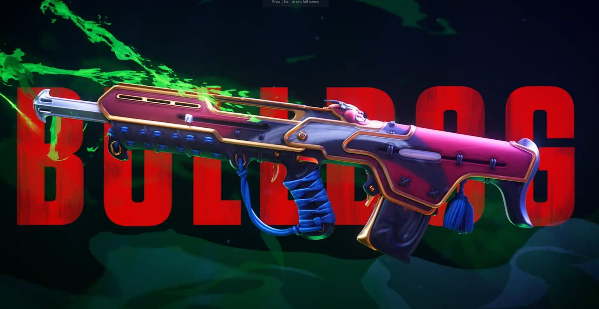 The VALORANT Oni 2.0 Buldog (Image Credit: VALORANT/Riot Games)