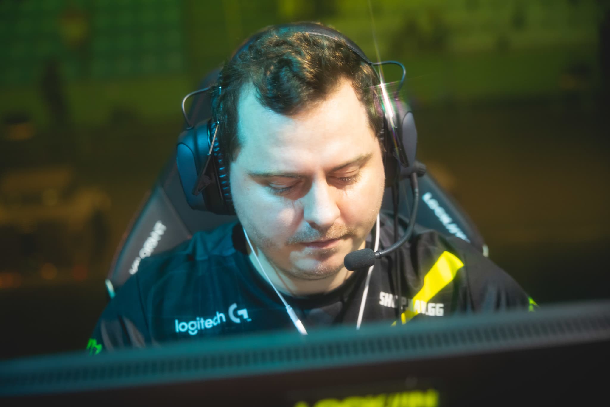 Kyrylo "ANGE1" Karasov of Natus Vincere prepares to compete at the VALORANT Champions Tour 2023: LOCK//IN Semifinals on March 3, 2023 in Sao Paulo, Brazil. (Photo by Colin Young-Wolff/Riot Games)