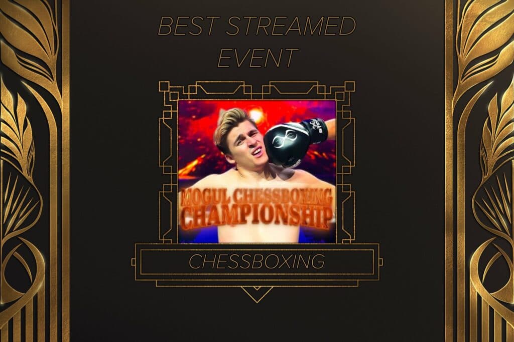 Ludgwig won the award for best streamed event.