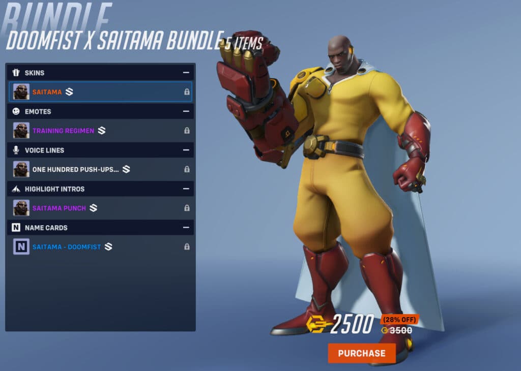 Overwatch 2 x One Punch Man collaboration event: All skins prices,  challenges, rewards, and more