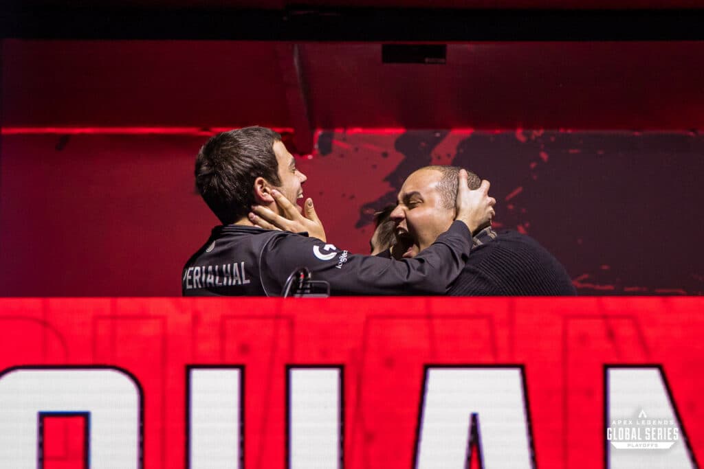 TSM's ImperialHal and Raven celebrate in London (Photo EA/Joe Brady)