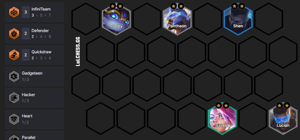 Level 5 board example (Image via Lolchess.gg)