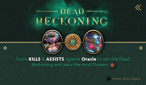 A notice on the left of the screen will notify you your target in that game.